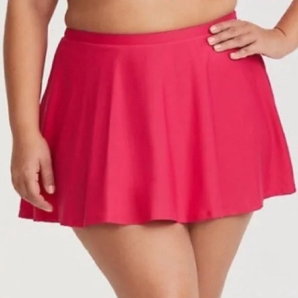 TORRID SWIM SKIRT HOT PINK SIZE 3X